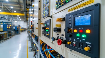 Complex industrial machinery in a modern factory